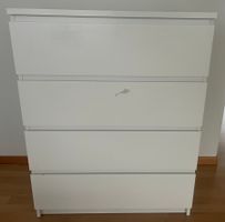 IKEA MALM, Kommode 4 Schubladen weiss, 80x100cm