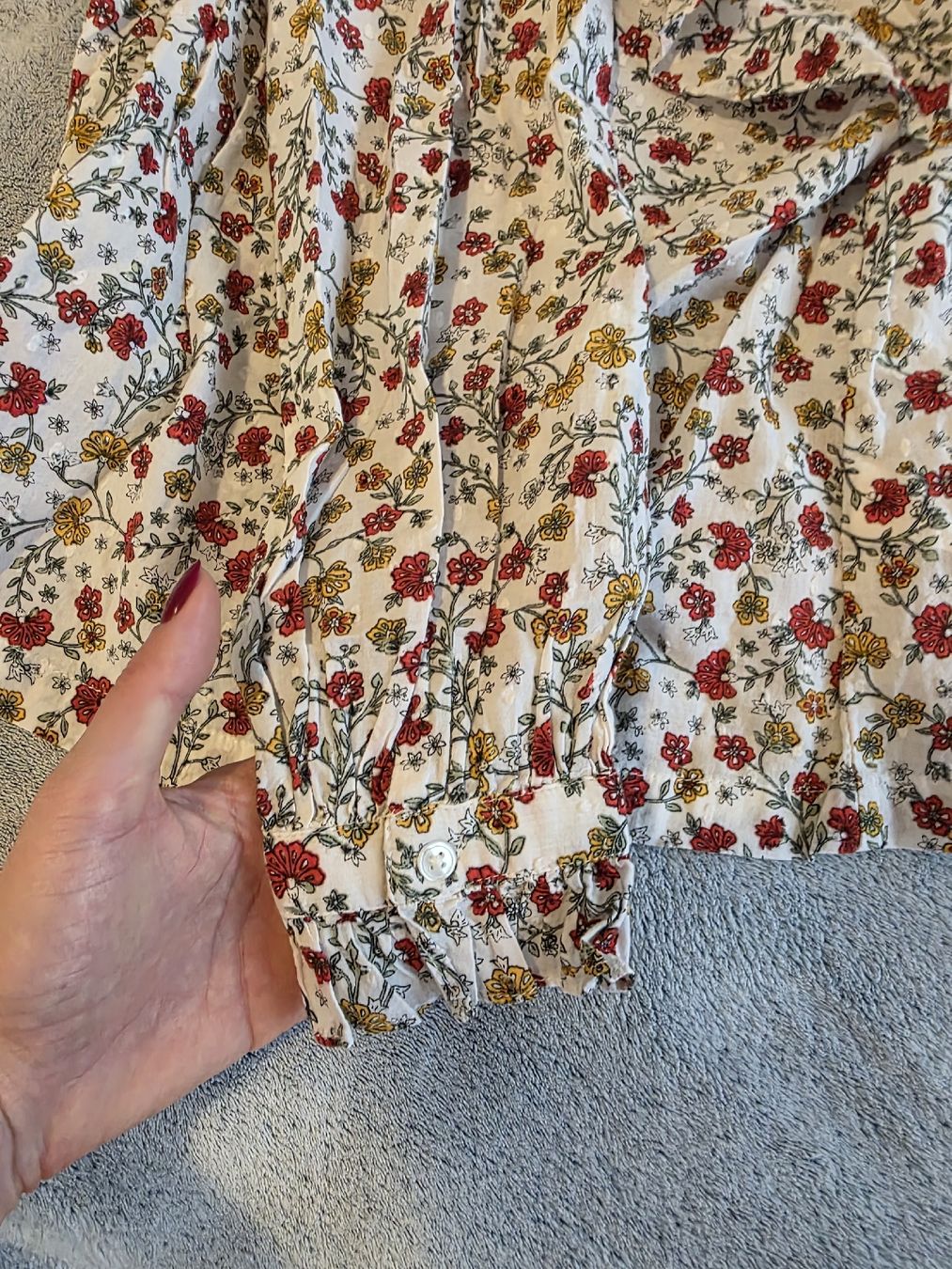 Camicette: Bluse mit Blumenmuster, Gr. 36, One-Shoulder – Nuovo (secondo la descrizione) da St Gallen venduto da vir_5kgt 1