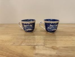 2 Mason's Vista England Tassen blau-weiss – Vintage
