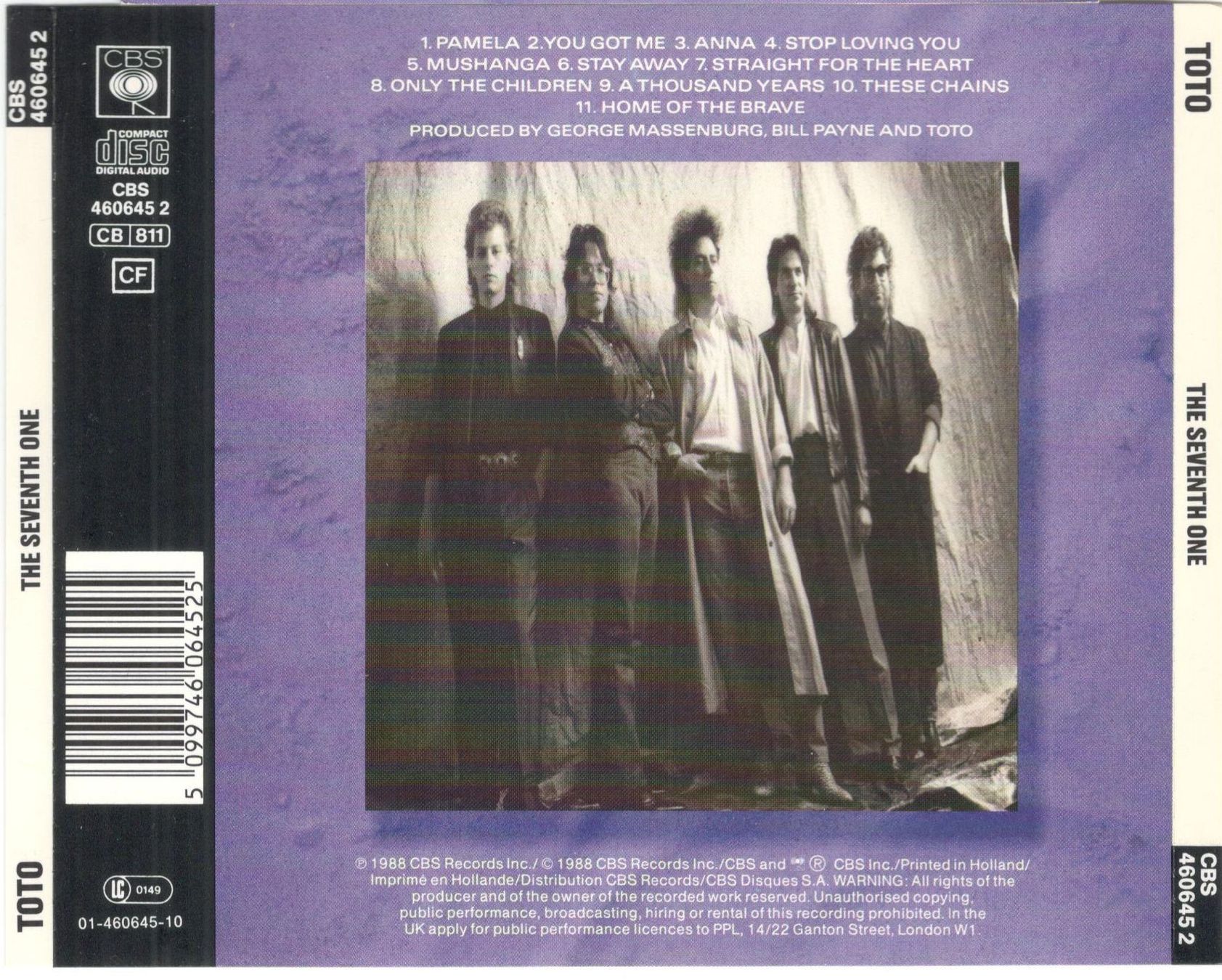 CDs: Toto CD The Seventh One – D'occasion à St. Margarethen TG par ursk10 1