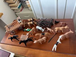 Playmobil vintage Konvolut Ochsenkarren 3503 + Tiere + Gnu