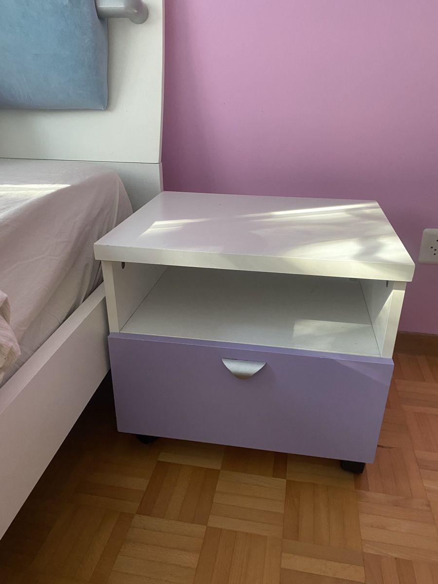 Conforama Betten: Jugendzimmer Bett mit Nachttisch – Gebraucht aus Gossau SG von julija_01 2