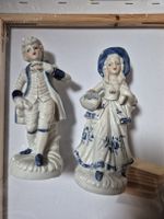 Alte Porzellanfiguren, blau-weiss, Dekorativ, Top Zustand