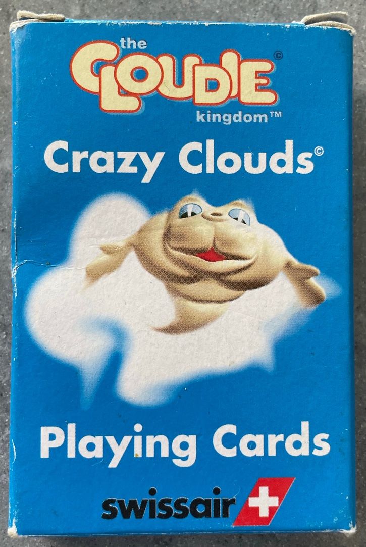 Giochi: Swissair - Playing Cards - Crazy Clouds - Vintage – Usato da Zürich venduto da Alot16 8