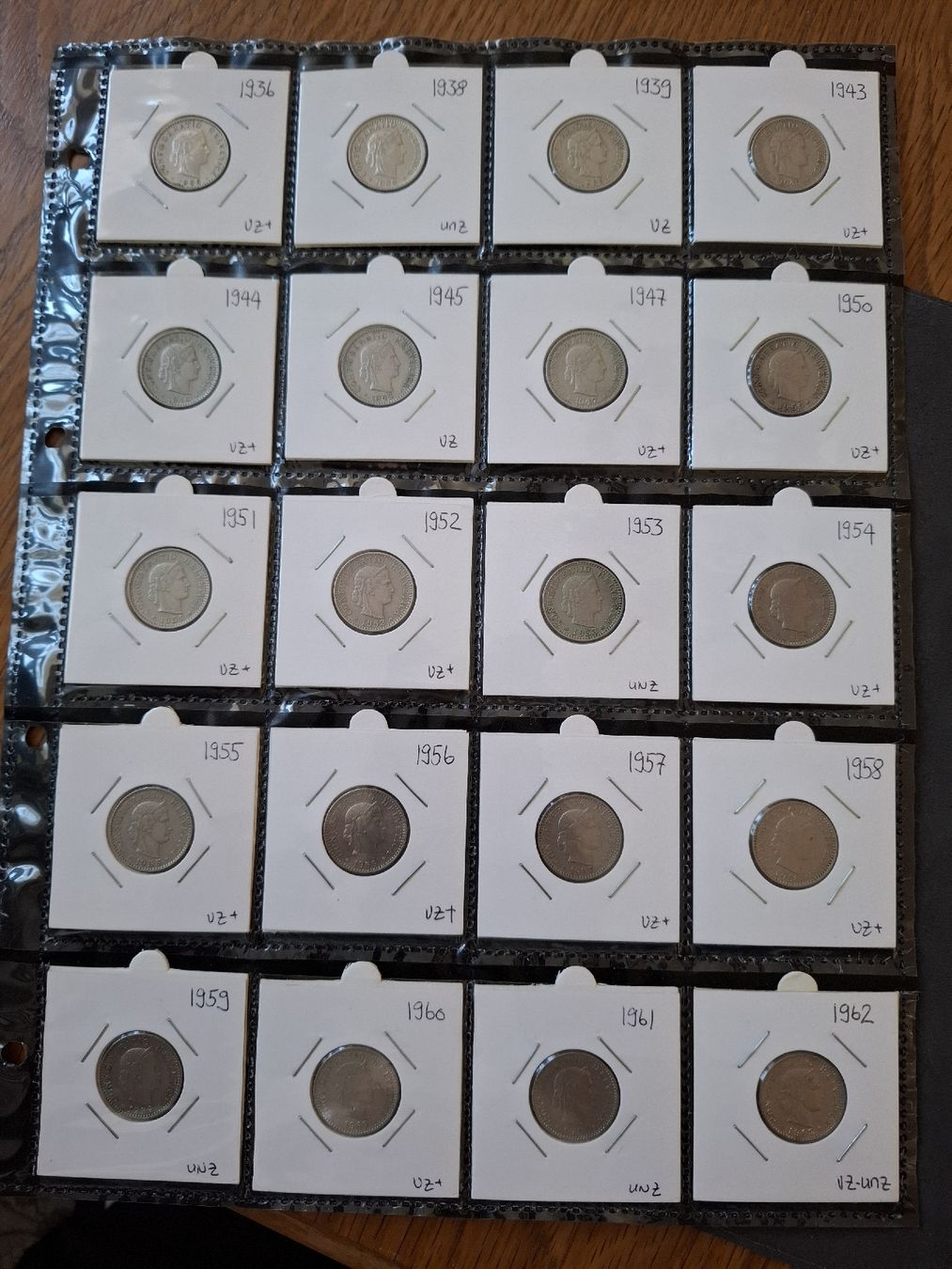 Tutti le monete: 20 Rappen Sammlung nr.28 – Usato da Hunzenschwil venduto da Hardrock6 2