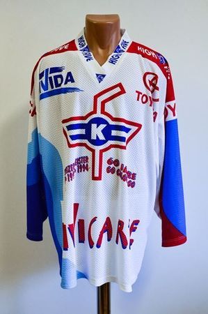 ORIGINAL EHC KLOTEN 60 JAHRE TRIKOT SIGNIERT L