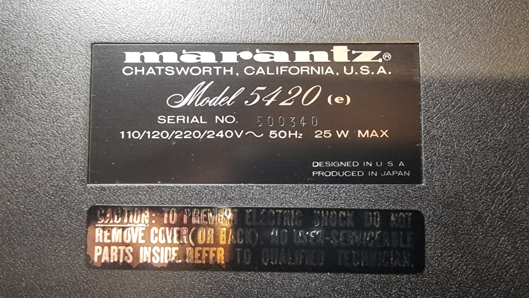 Marantz Registratori: Marantz Konsole Tape Deck 5420 – Difettoso da Schöfflisdorf venduto da Silvervintage.CH 7