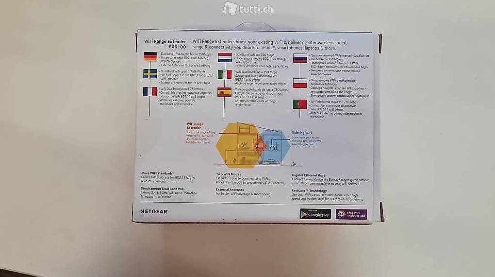 WiFi: Netgear range extender, neu und ungebraucht – Usato da Löhningen venduto da Divemisli 2