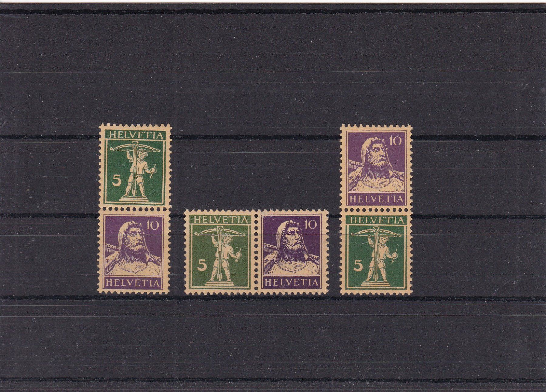 Alle Briefmarken: SCHWEIZ, zusammenh. Wertstufen – Gebraucht aus Gretzenbach von Sikim