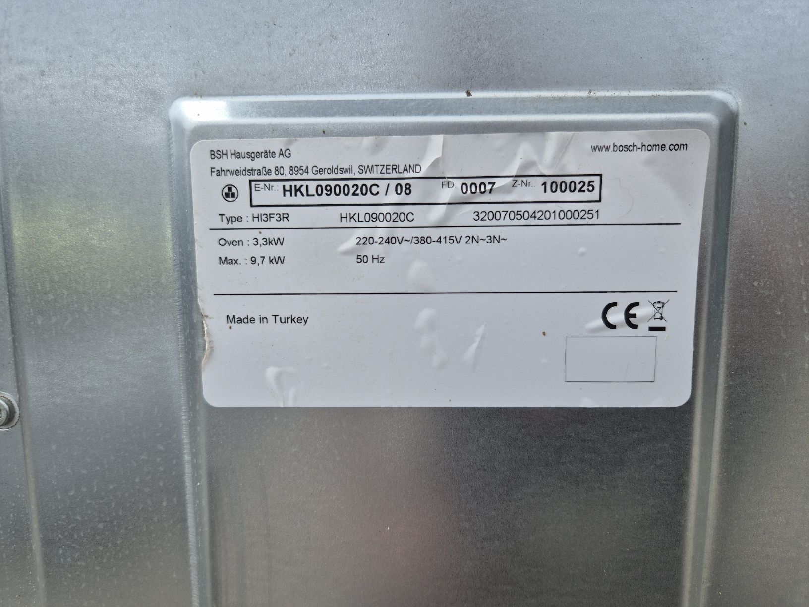 Cucine: Kochherd Bosch – Usato da Riffenmatt venduto da Sz 1