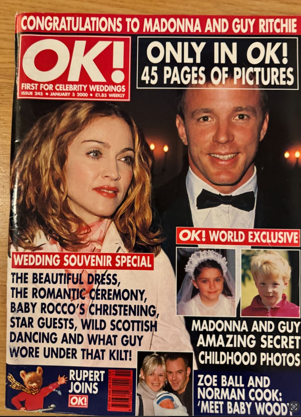 Riviste & Magazine: Madonna OK Magazine UK janvier 2000 – Usato da Lausanne venduto da davzic