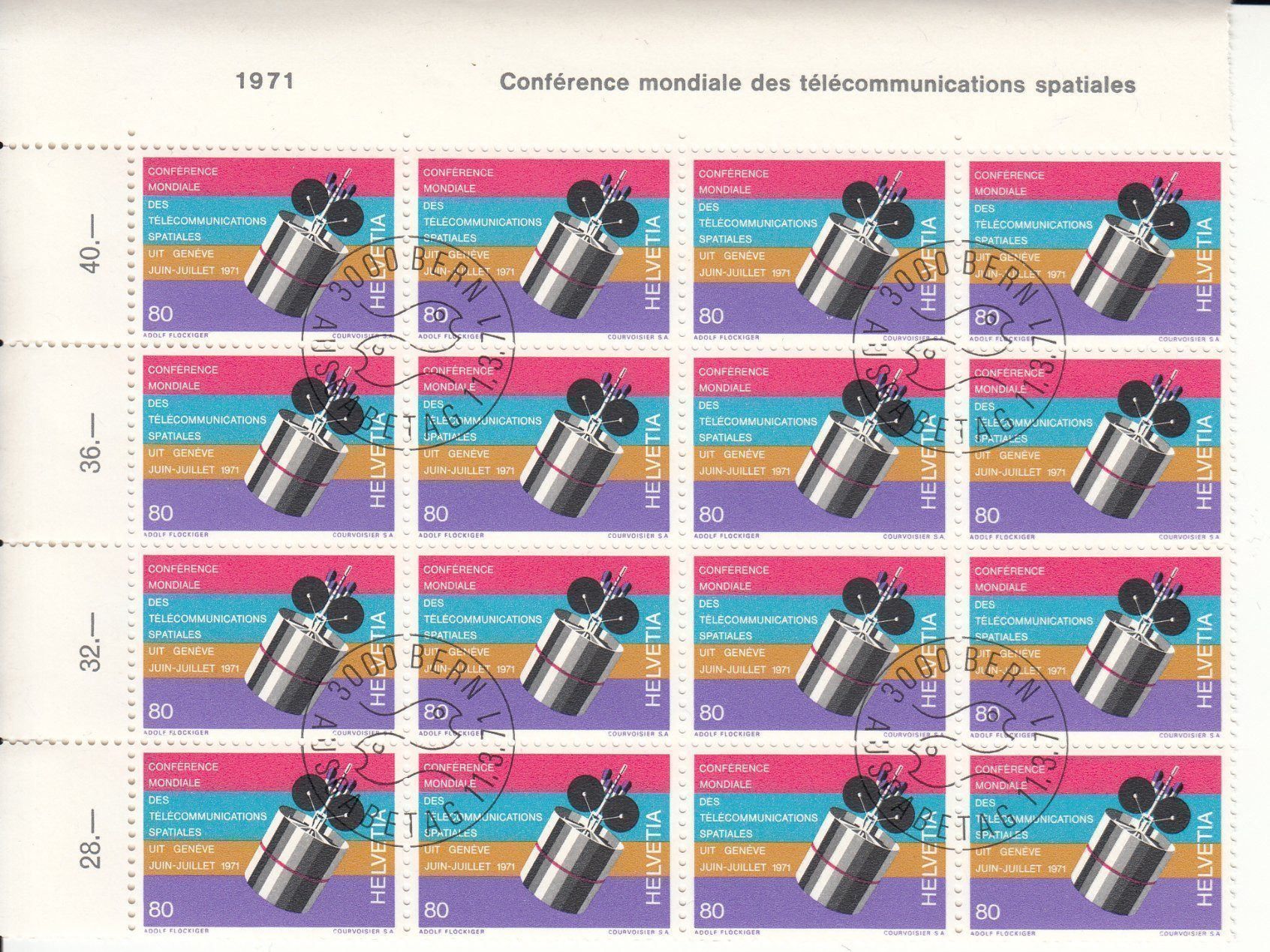 Alle Briefmarken: SBK 495 Teilbogen mit ET – Gebraucht aus Bürglen TG von StampGraf