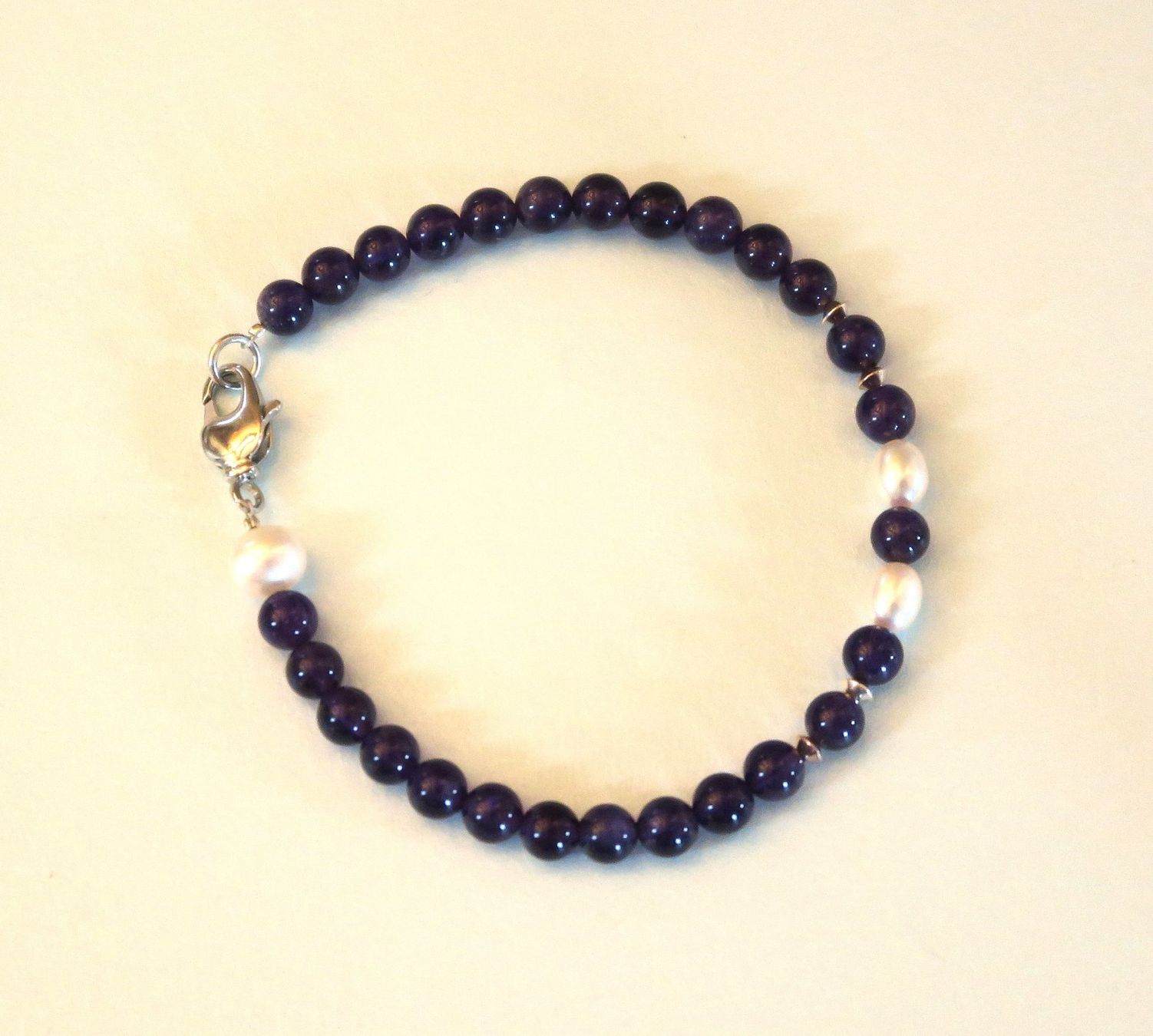 Bracciali & Braccialetti: Armband Amethyst mit Zuchtperlen – Nuovo (secondo la descrizione) da Brittnau venduto da marlenestone 3