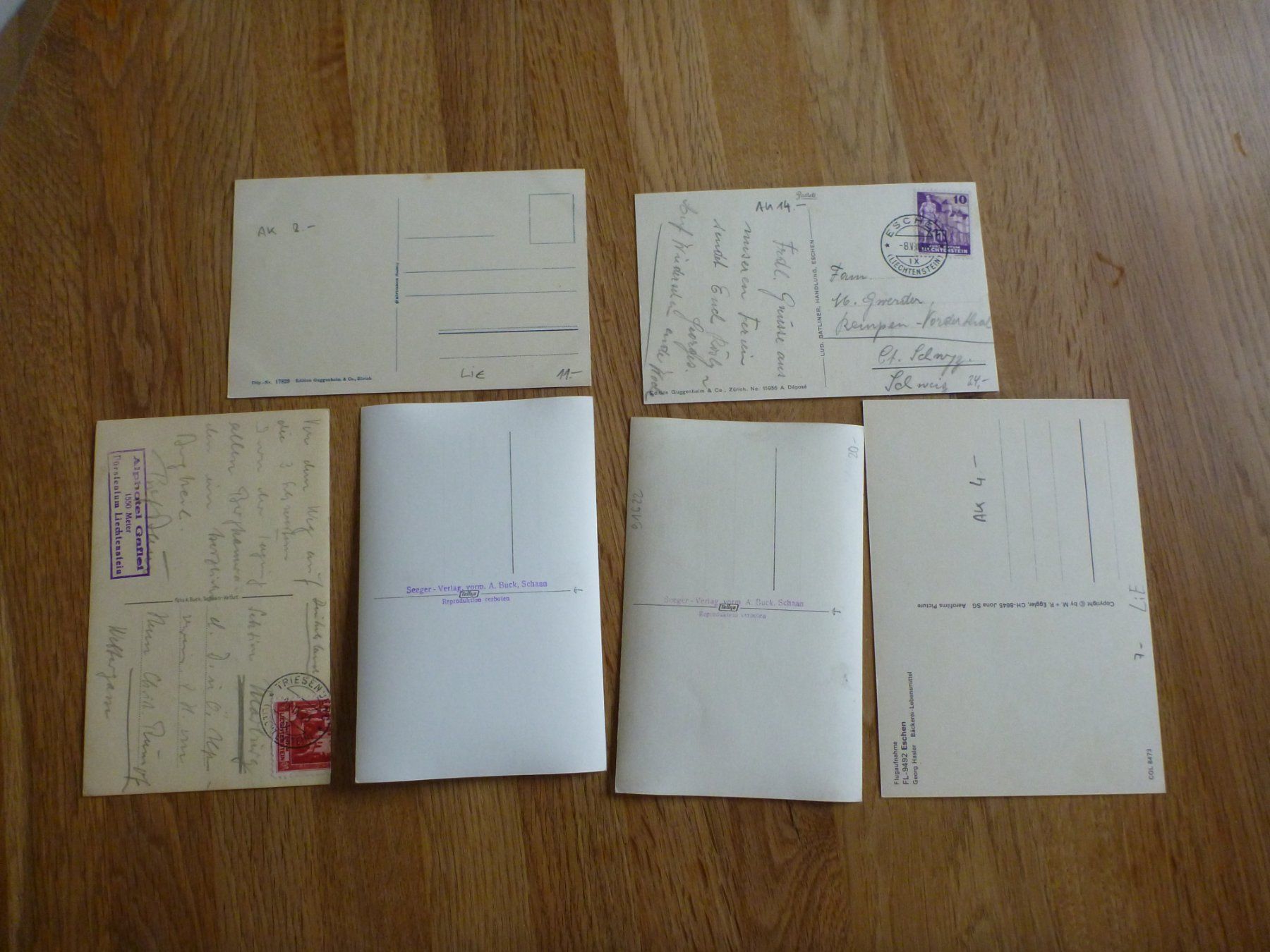 Cartoline postali: Liechtenstein – Usato da Eschen venduto da Haihappen 1