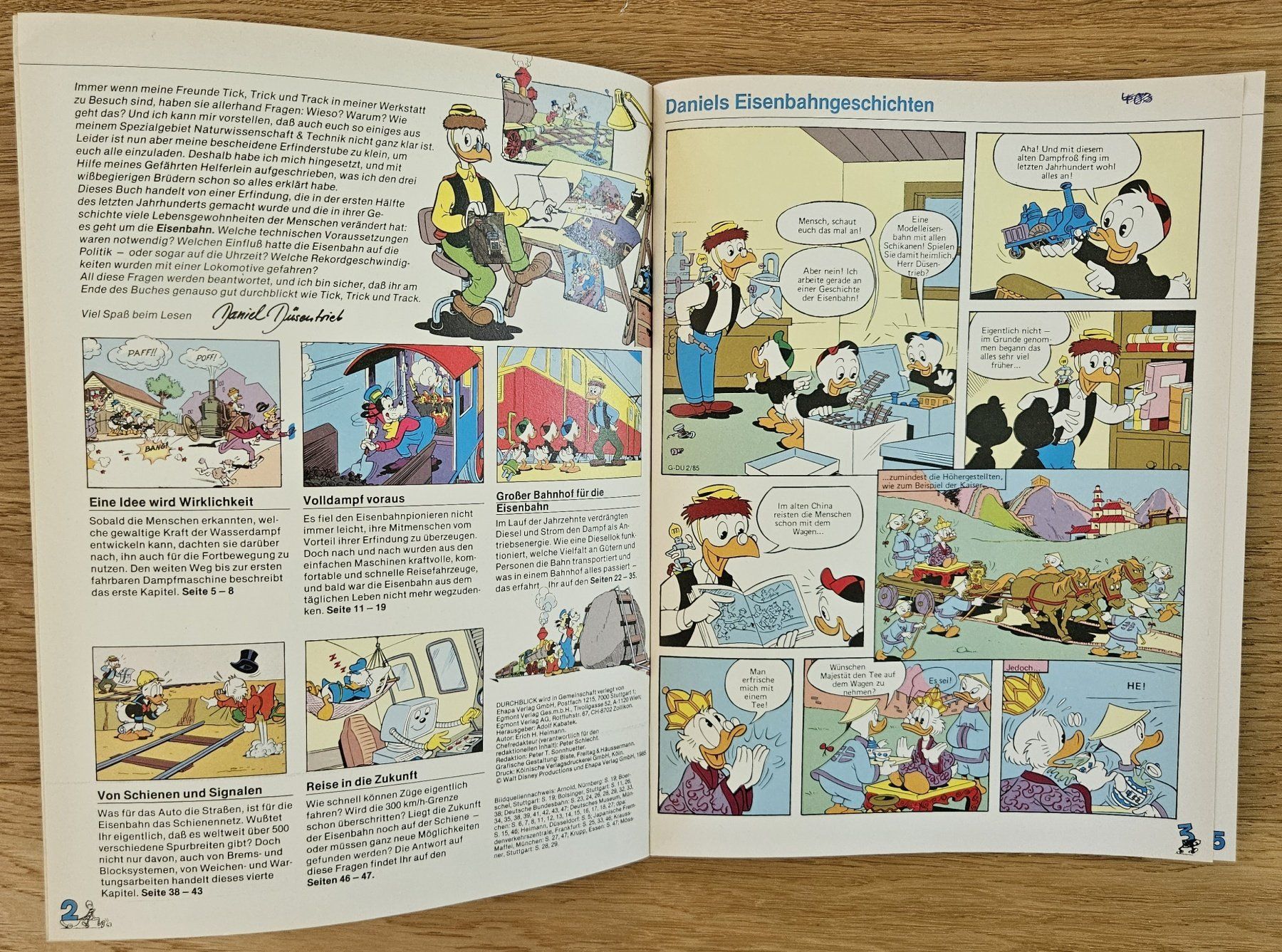 Fumetti: Daniel Düsentrieb erklärt: Eisenbahnen – Usato da Schaffhausen venduto da asyouwestley 3