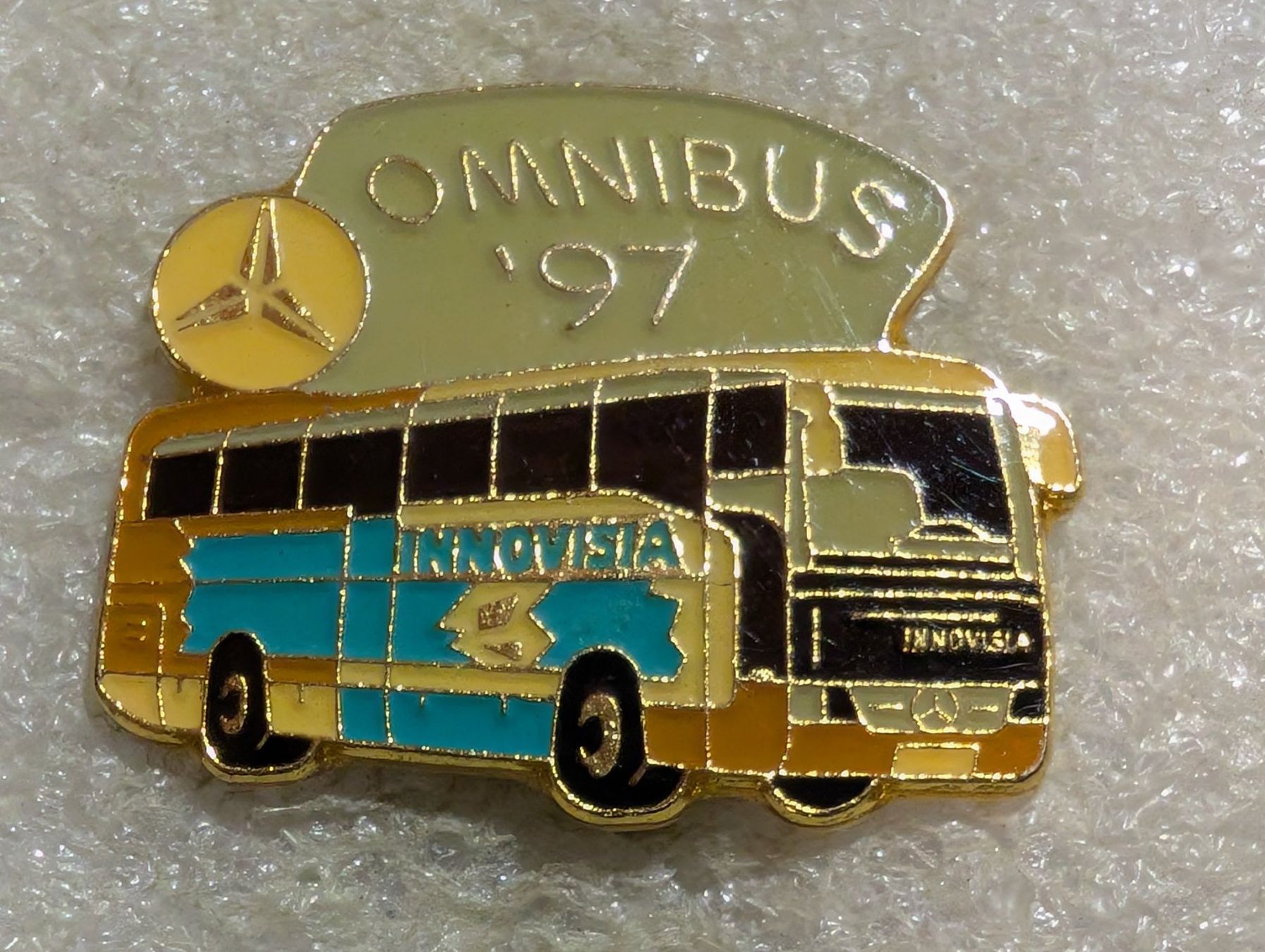 Placchette & Badge: Ansteckpin 146: Omnibus 97 – Usato da Oppligen venduto da Pin-Fall-Shop