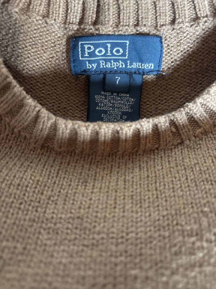 Ralph Lauren Pulls et sweat-shirts: Pull garçon Polo Ralph Lauren taille 7 beige – D'occasion à Crans Montana par vic_y8y7 1