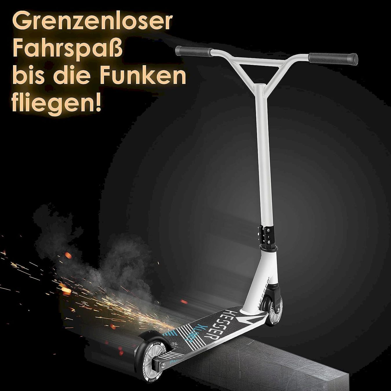Kickboard: KESSER Stunt Scooter Weiß / Schwarz – Nuovo e nell'imballaggio originale da Bottighofen venduto da zaap 3
