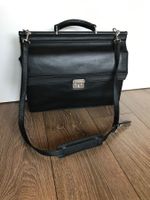 Sac en cuir noir élégant pour le bureau - comme neuf !