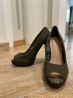 *NEU* Khaki Plateau Peeptoe High Heels Grösse 36