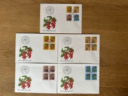 Schweiz - Pro Juventute 1976 FDC einzeln + 4er Block