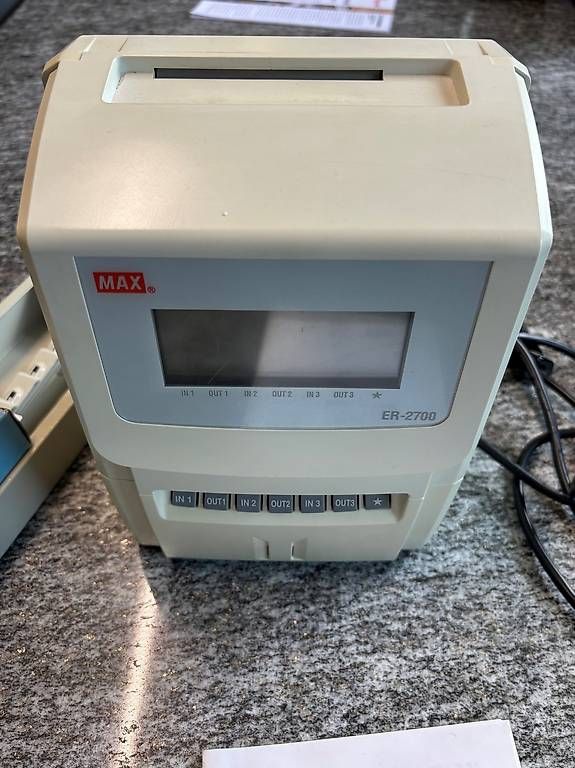 Tutte le macchine: Stempeluhr elektronisch MAX ER-2700 – Usato da Landquart venduto da jes_6zrh 1