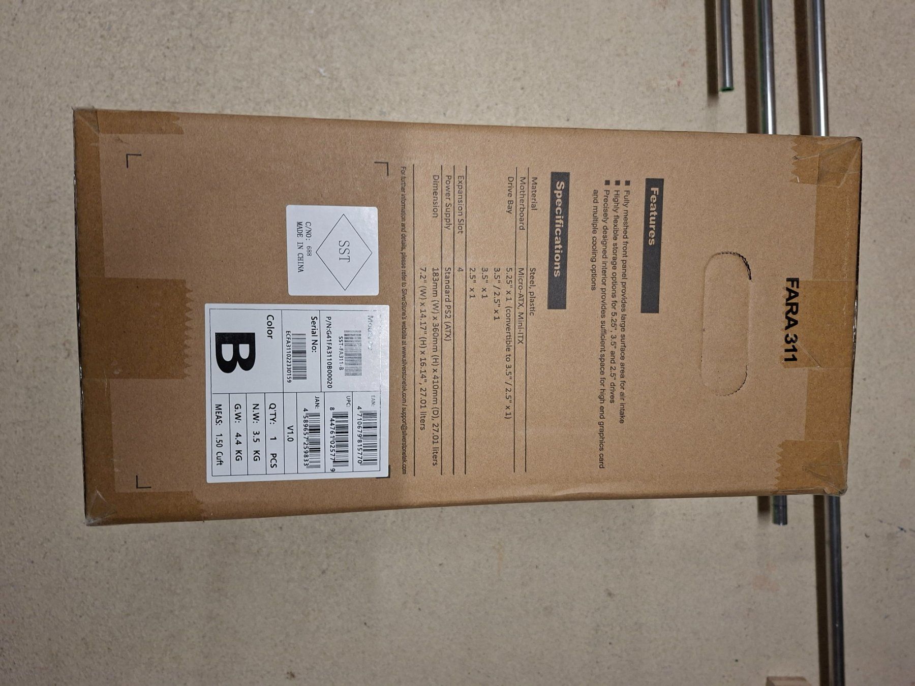 Custodie: Neues Silverstone FARA 311 Micro-ATX PC Gehäuse – Nuovo e nell'imballaggio originale da Willisau venduto da mwi-dev 1