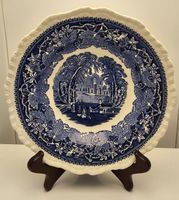 Mason’s Vista Blau: Antiker 22,5 cm Zierteller
