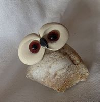 Eule Figur Naturstein Handgemacht wunder schön