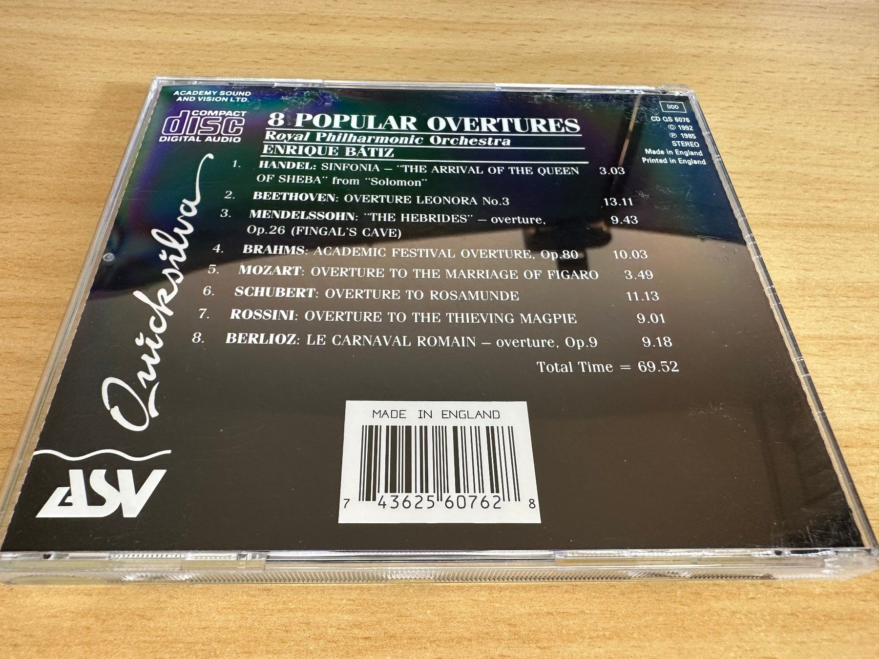 CDs: 8 Popular Overtures - Royal Philharmonic Orchestra - Batiz – Gebraucht aus Rikon im Tösstal von Alpenmutz 1