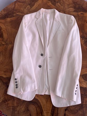 Balenciaga White Blazer - Size 46 - Men's Summer Look!