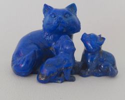Lapis Lazuli Edelsteinfigur handgeschnitztes Unikat