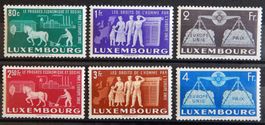 Luxemburg Kat. 478-483 ** 1951 Kat. 220 Euro