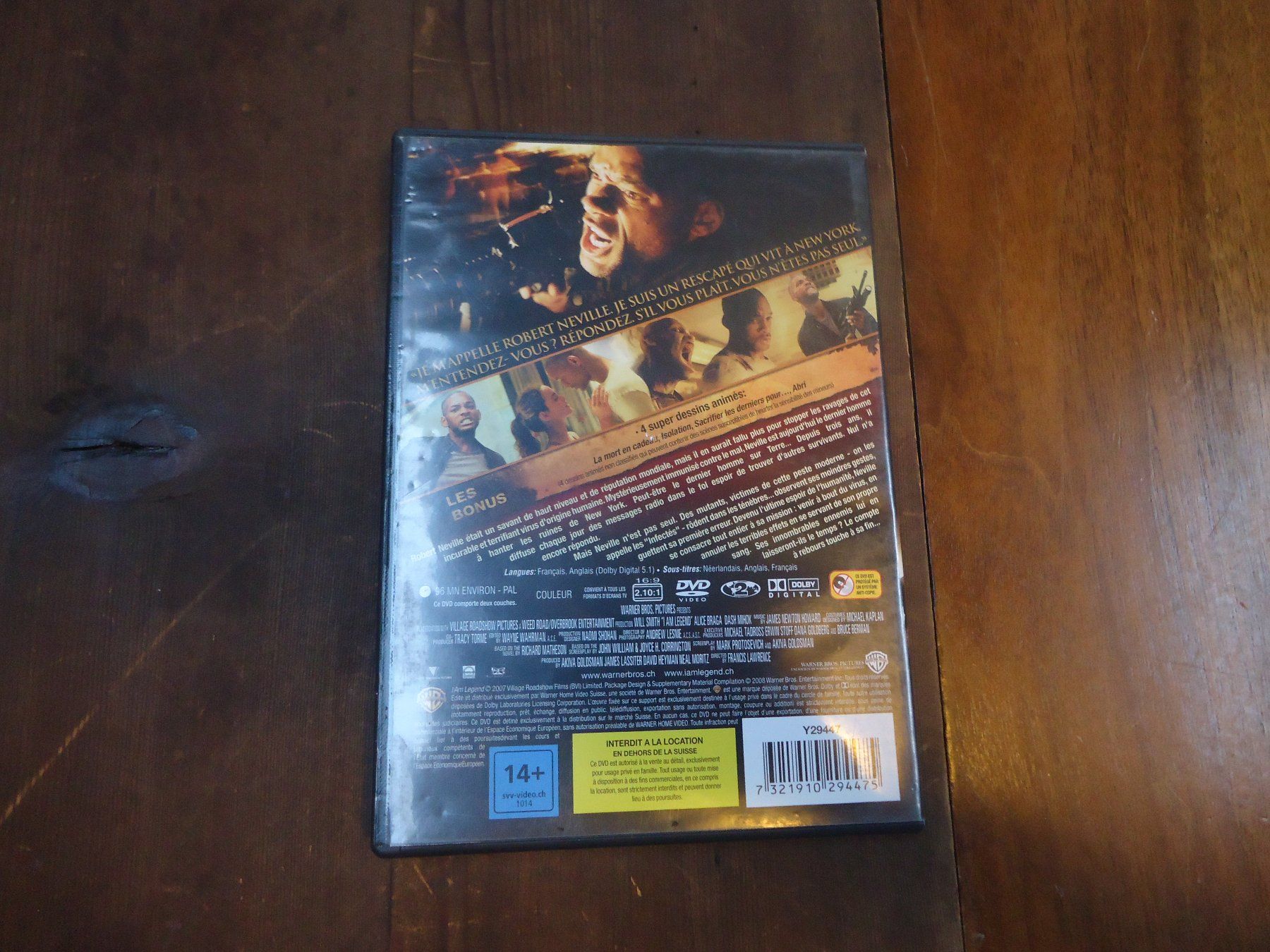 Tous les DVDs: DVD - Je suis une légende – D'occasion à Vessy par mafabe 1