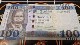 Sued Sudan 100 Pfund Note AW5147929 aus dem Jahr 2019