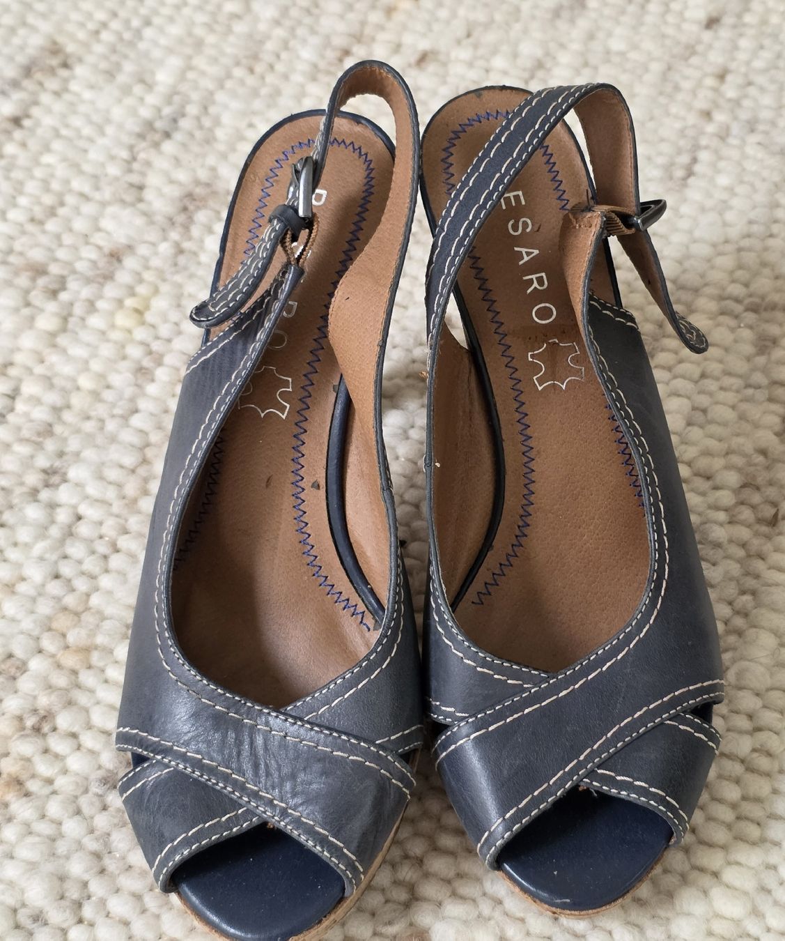 Damenschuhe: Damenschuhe Gr. 38  Leder Pumps Korkabsatz – Gebraucht aus Rheinsulz von Gilea 5