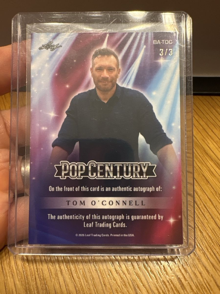 Cartes à collectionner: Autogrammkarte Tom O'Connell Leaf Pop Century – Neuf (Voir description) à Boningen par Stef_1991 1