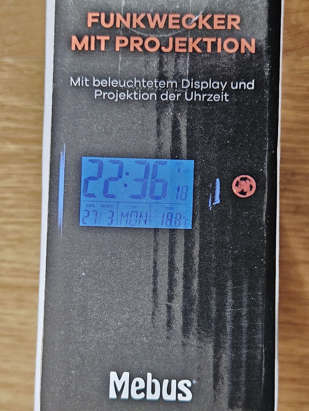 Sveglie: Mebus Funkwecker mit Projektion - Originalverpackt. – Nuovo e nell'imballaggio originale da Neftenbach venduto da Wummwila 2