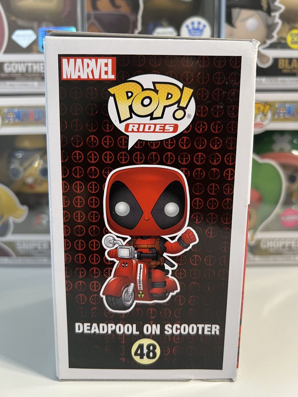 Funko Statuette: Funko POP! Rides Deadpool On Scooter – Nuovo e nell'imballaggio originale da Le Mouret venduto da perfectbijou 1