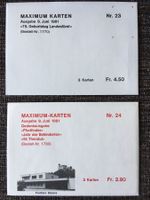 6 Stück Maximumkarte Liechtenstein Nr 23+24 1981 / 1x LIBA82