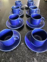 8 Langenthal Ocean Blue Tassen mit Untertassen - 16-teilig