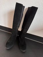 *Tommy Hilfiger* Wildlederstiefel, schwarz Gr. 39