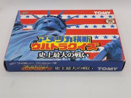 America Oudan Ultra Quiz Famicom NES OVP Japan