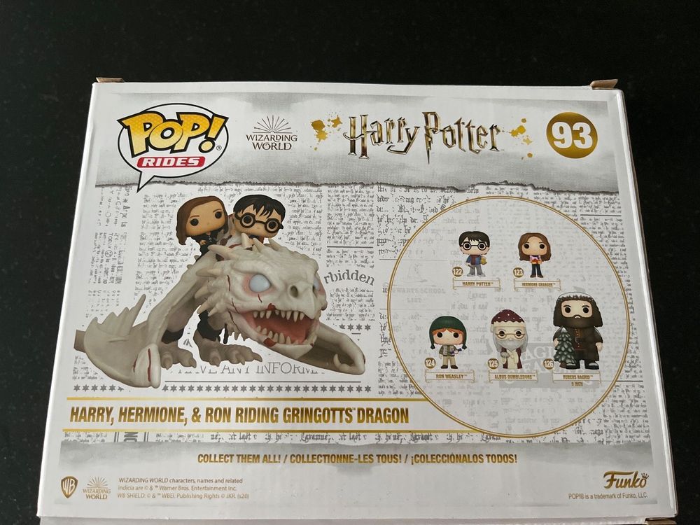 Funko Pop! Rides: Harry Potter Gringotts Dragon Vinyl Figure, Multicolor, Standard Size, Model 50815