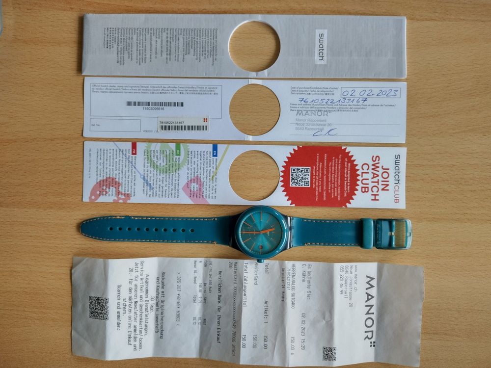 Swatch Orologi: Swatch Armbanduhr SUTG400 Automatik – Usato da Jona venduto da Argus36 1