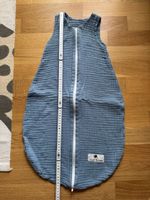 Babyschlafsack Julius Zöllner, Musselin blau, Grösse 70