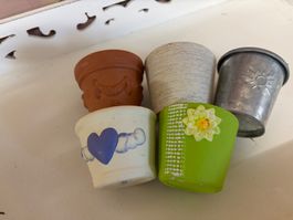 5 kleine Cachepots