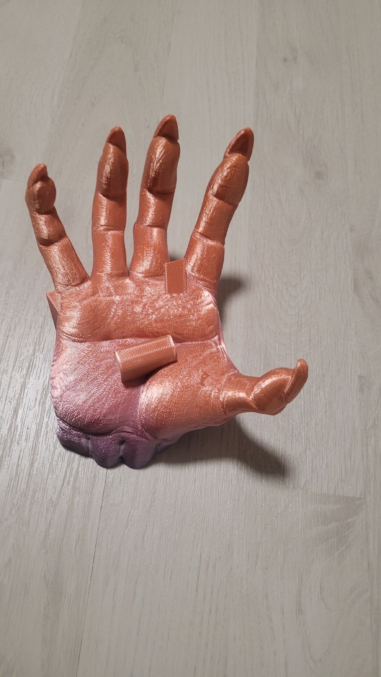 Figuren: 3D Gedruckte Hand, Skulptur, Kunstobjekt, Geschenkidee – Gebraucht aus Schöftland von Aktion56 3