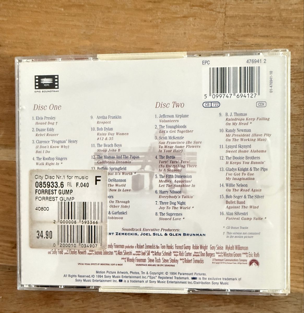 CD: Forrest Gump Soundtrack Doppel-CD CD – Usato da Goldach venduto da Messerguru 1