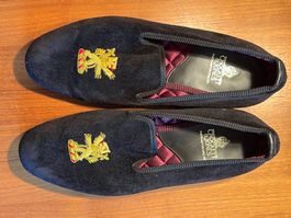 NEU Crockett & Jones Albert Slipper „Lion Rampant“ – UK 9.5